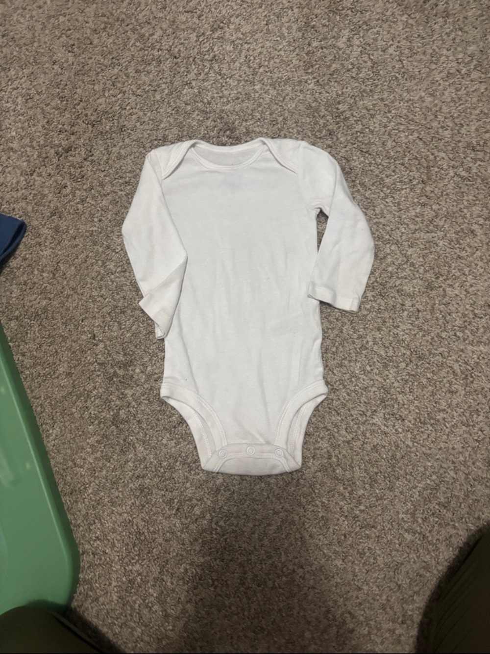 Classic White Long-Sleeve Baby One-Piece Bodysuit